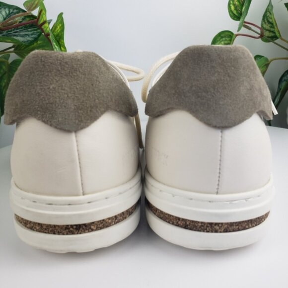Birkenstock Bend Low Decon Pop Nubuck Leather Suede Taupe Eggshell NWOT sz 8 - Picture 5 of 13